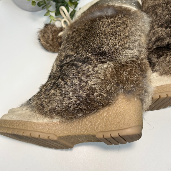 Coach Maryann Suede Angora Fur Boots Women’s Size 7 B - Picture 8 of 16